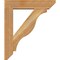 Ekena Millwork Funston Slat Rough Sawn Bracket w/ Offset Brace, Western Red Cedar, 6"W x 24"D x 28"H BKT0604X24X28FST06RWR - alternate 2